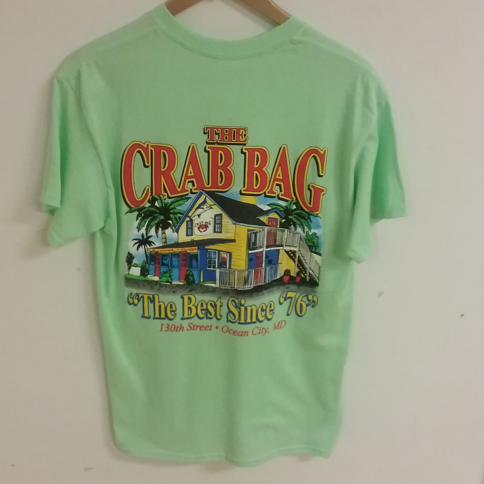 CB Shack Mint Green - Back | Ocean City Maryland Steamed Crabs | Crab ...